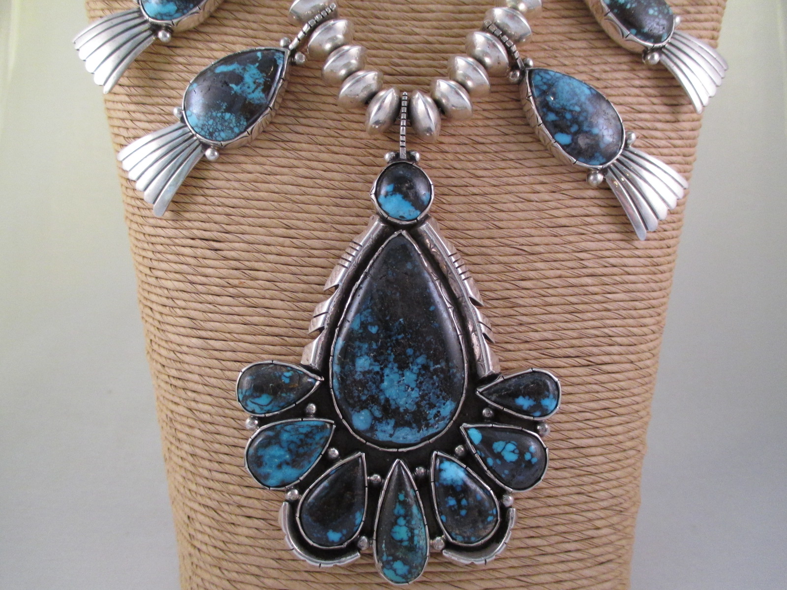 VTG Turquoise Squash Blossom Necklace 激安銀座 | demos-fl