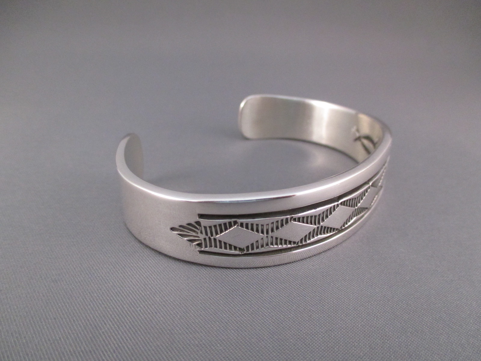 Large Sterling Silver Cuff Bracelet Jewelry By Bruce Morgan