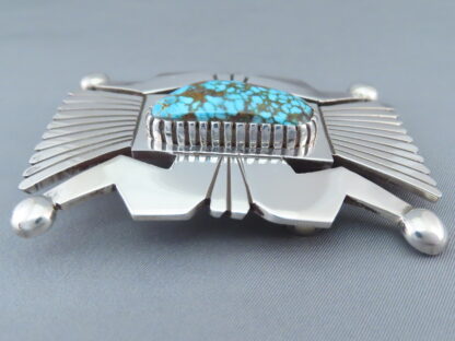 Leonard Nez Kingman Turquoise Belt Buckle