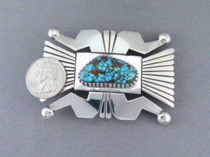 Leonard Nez Kingman Turquoise Belt Buckle