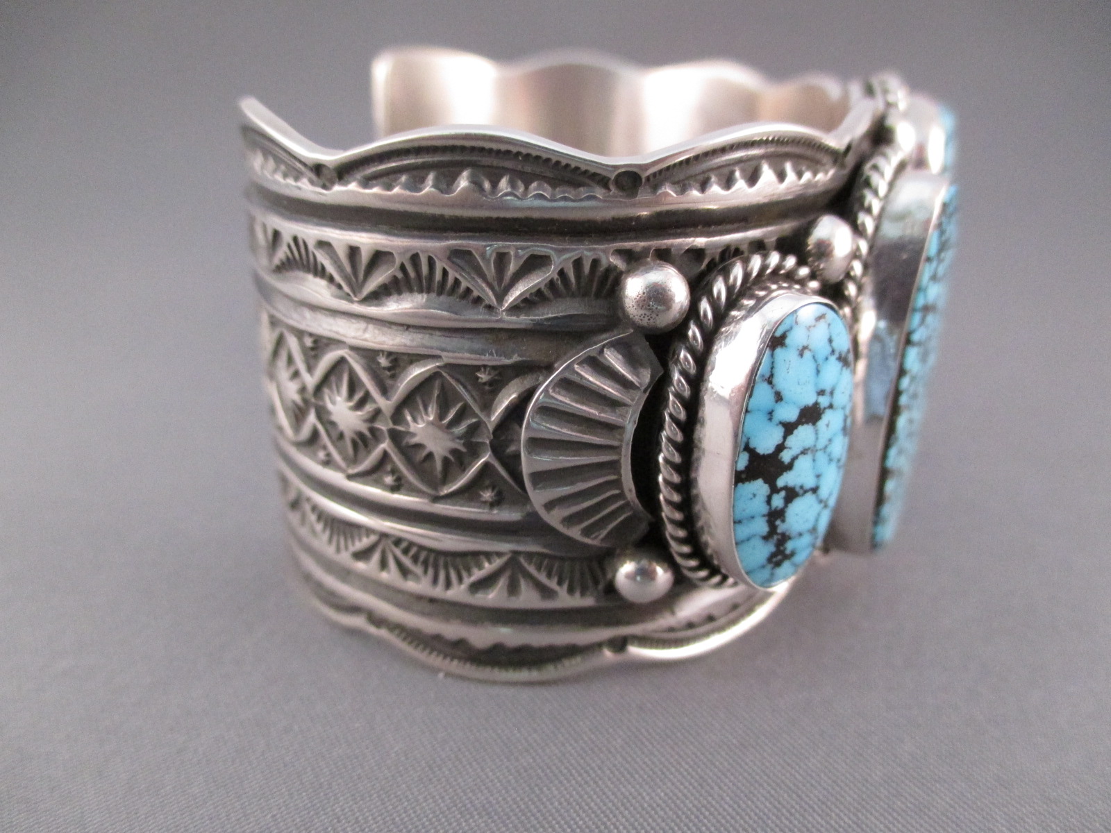 .Guy Hoskie Kingman Turquoise Bracelet - Two Grey Hills