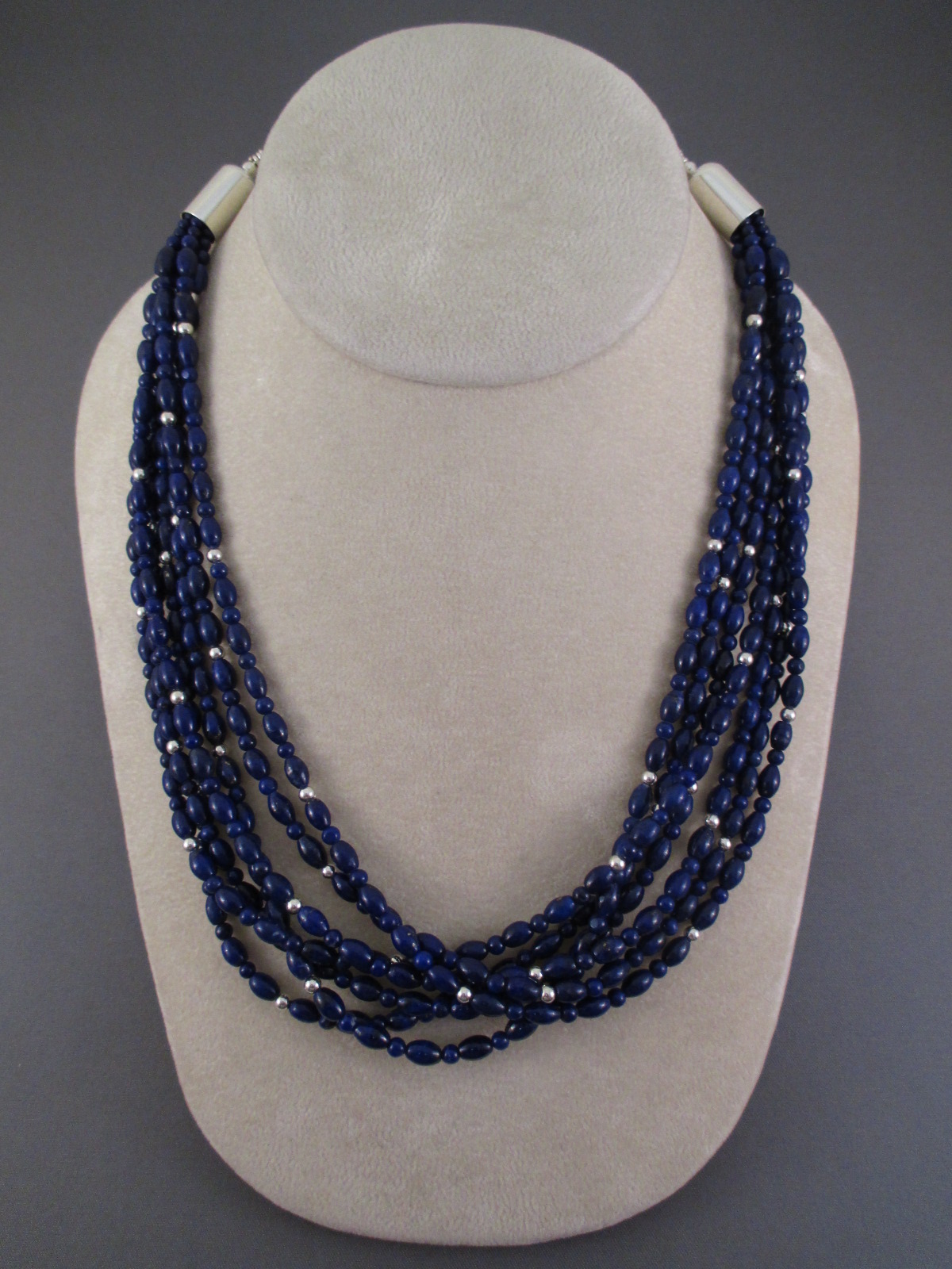 Lapis & Sterling Silver Necklace by Desiree Yellowhorse