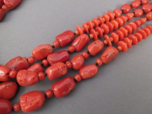 Four Strand Coral Necklace - Two Grey Hills