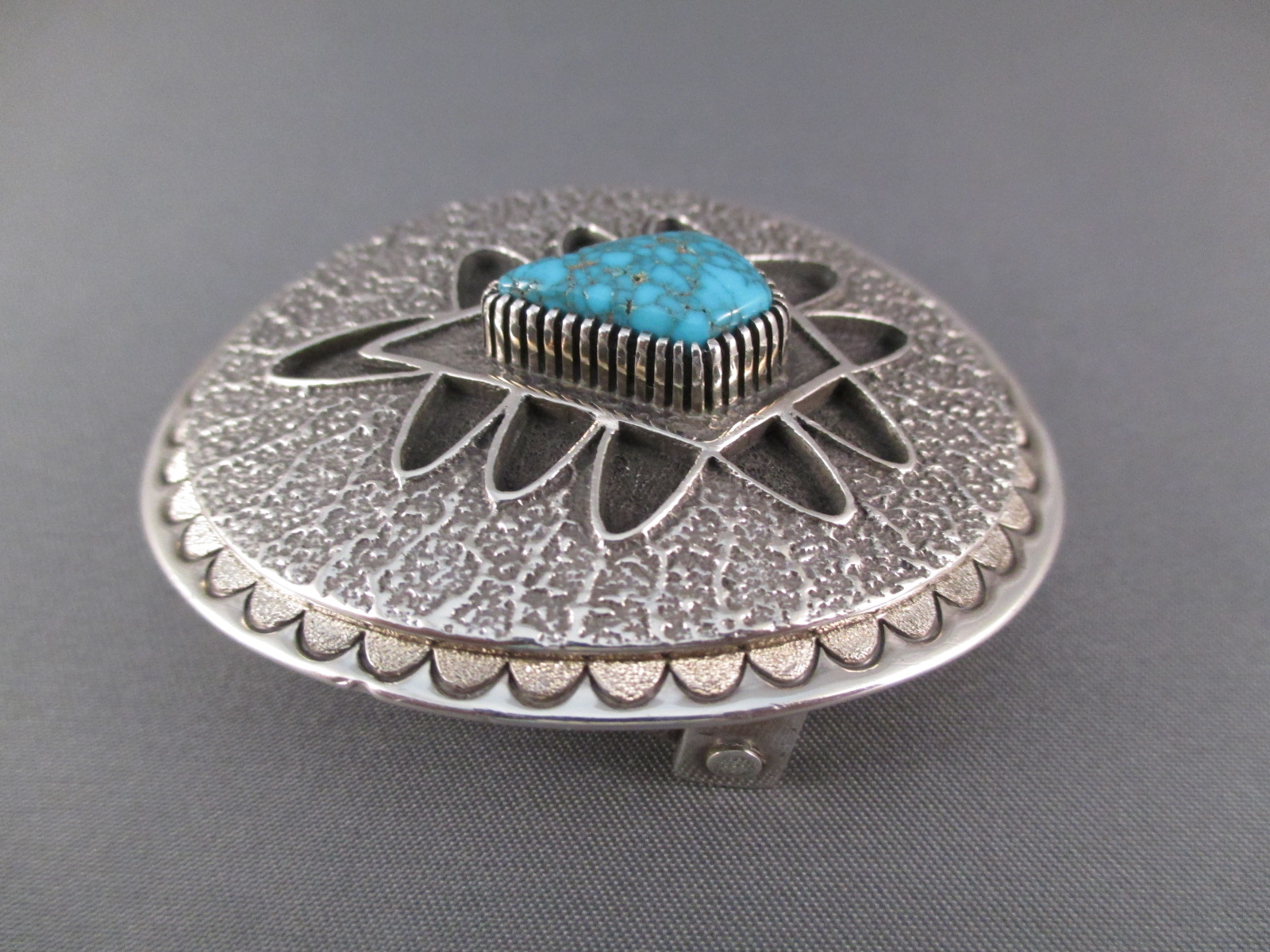 Al Nez Cuff Bracelet with Lone Mountain Turquoise (Navajo)