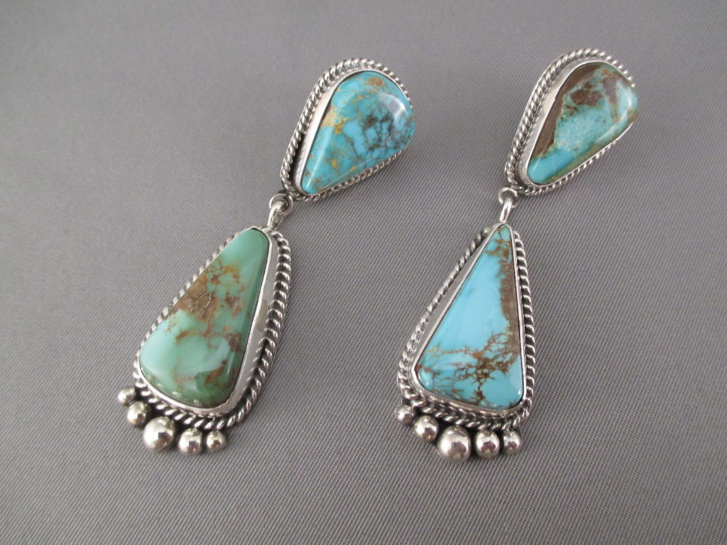 Royston Turquoise Necklace & Earring Set - Native American Jewelry