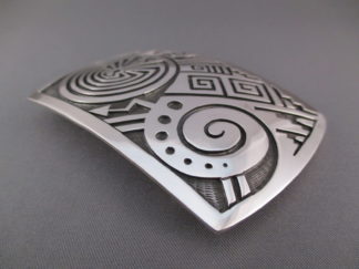 Veryl Pooyouma Hopi Belt Buckle with 'Man in the Maze' (Hopi)