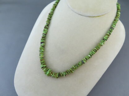 Gaspeite Necklace by Artie Yellowhorse