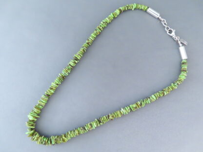 Gaspeite Necklace by Artie Yellowhorse