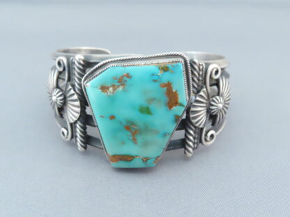 Larger Pilot Mountain Turquoise Cuff Bracelet