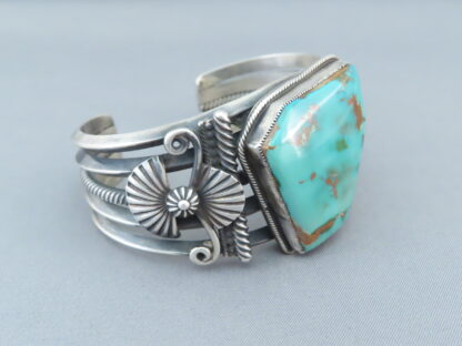 Larger Pilot Mountain Turquoise Cuff Bracelet