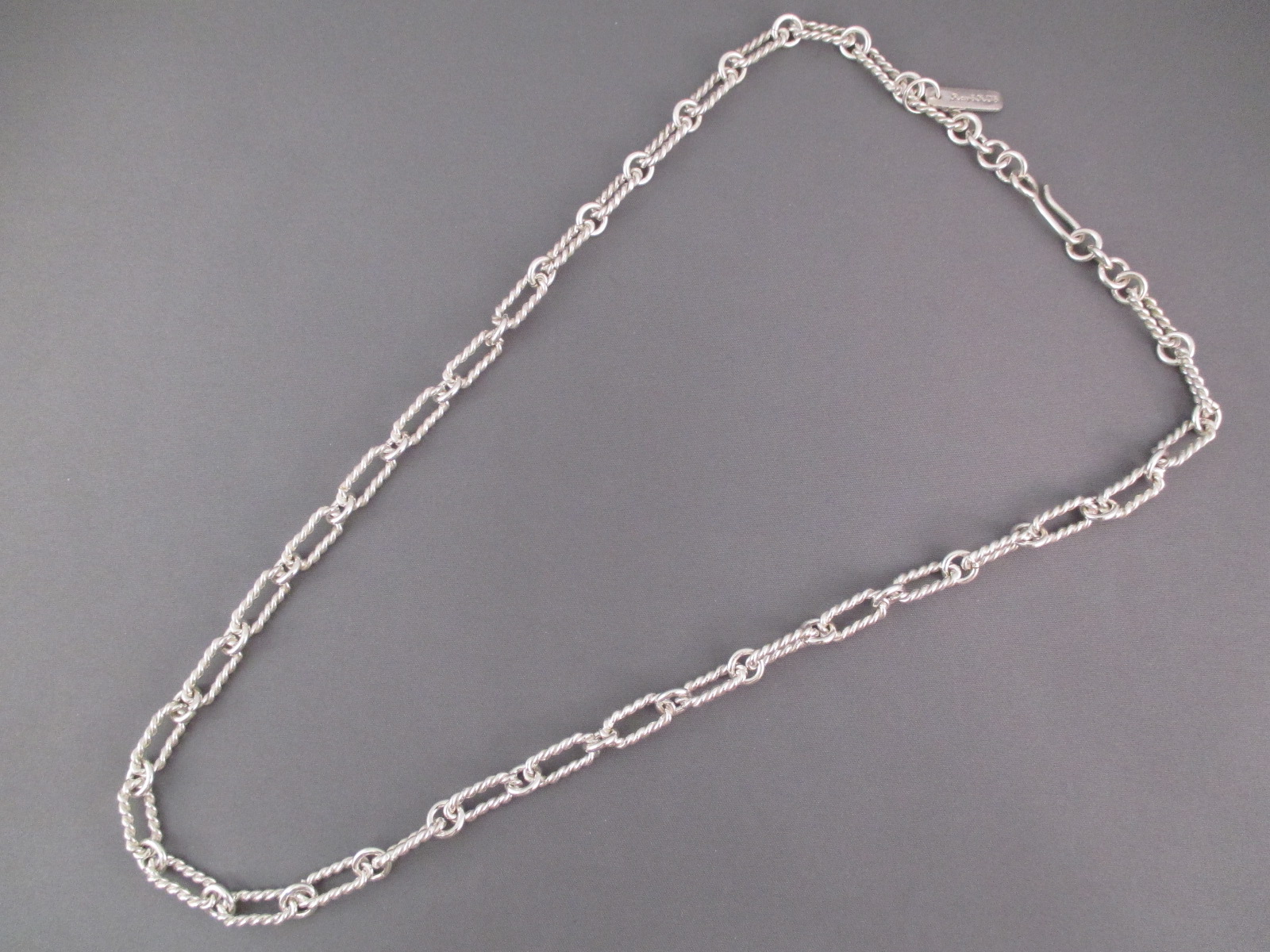 Sterling Silver Chain Necklace by Ray Skeets - Navajo Jewelry
