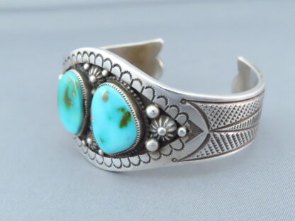 Calvin Martinez Pilot Mountain Turquoise Cuff Bracelet