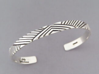 Lovely Sterling Silver Cuff Bracelet by Artie Yellowhorse