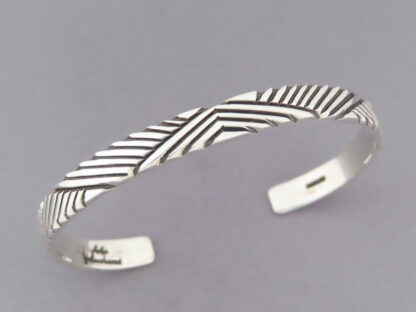 Lovely Sterling Silver Cuff Bracelet by Artie Yellowhorse