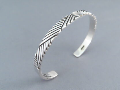 Lovely Sterling Silver Cuff Bracelet by Artie Yellowhorse