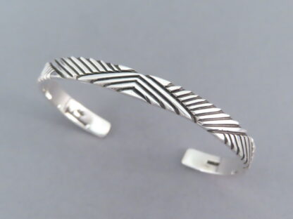 Lovely Sterling Silver Cuff Bracelet by Artie Yellowhorse