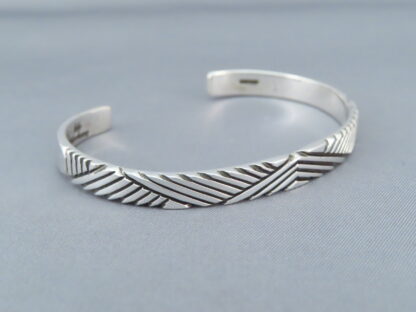 Lovely Sterling Silver Cuff Bracelet by Artie Yellowhorse