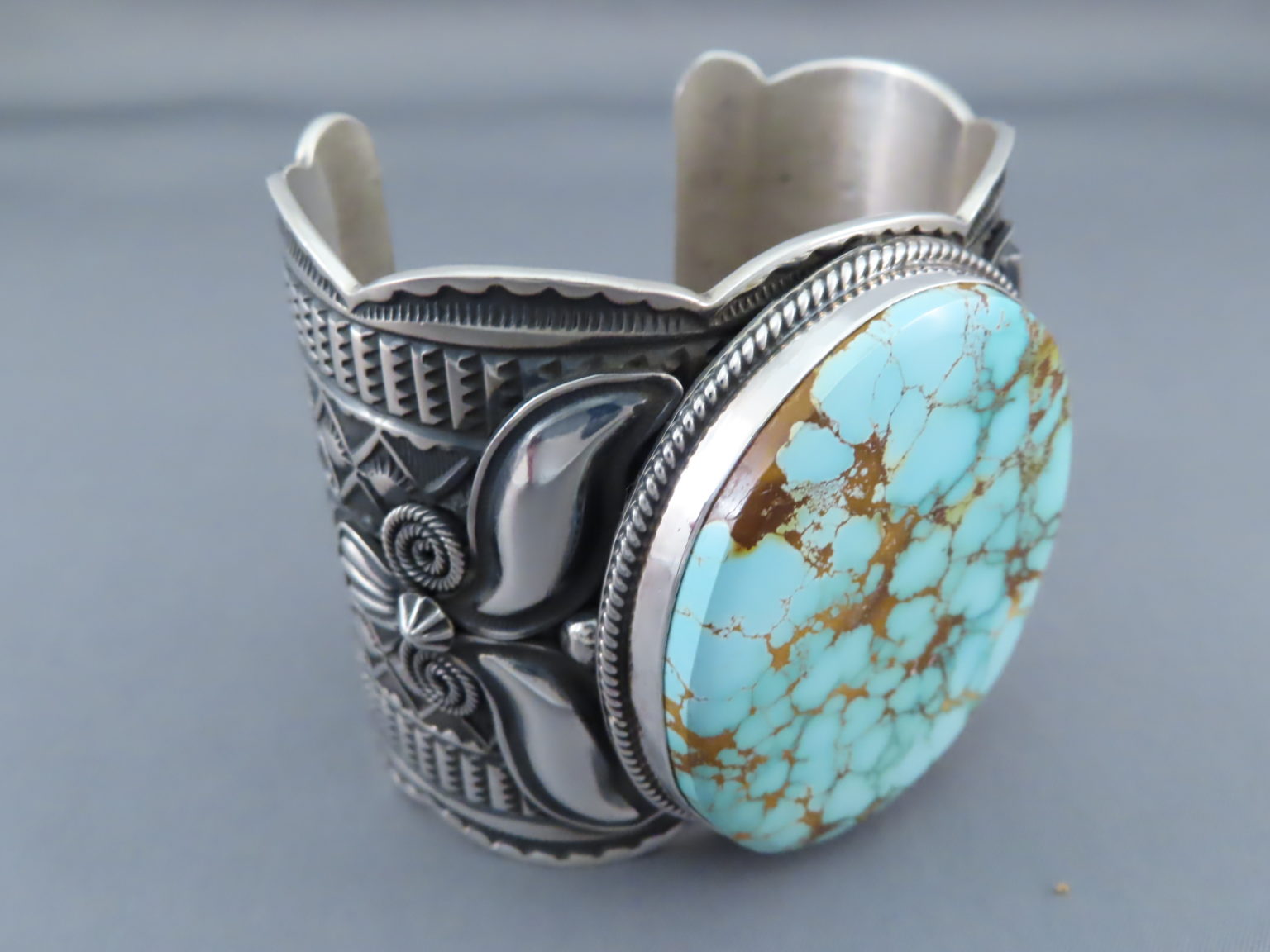 Royston Turquoise Bracelet by Andy Cadman - Native American Jewelry