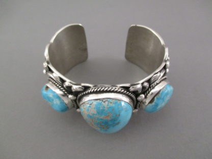 Royston Turquoise Cuff Bracelet by Darryl Becenti (Navajo)