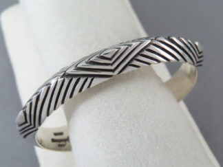 Stamped Triangle Bracelet by Artie Yellowhorse