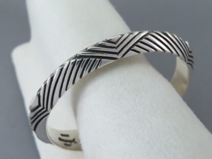 Stamped Triangle Bracelet by Artie Yellowhorse