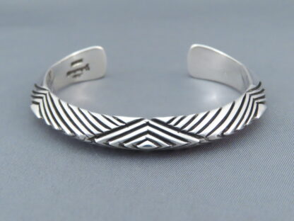 Stamped Triangle Bracelet by Artie Yellowhorse