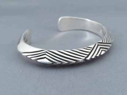 Stamped Triangle Bracelet by Artie Yellowhorse