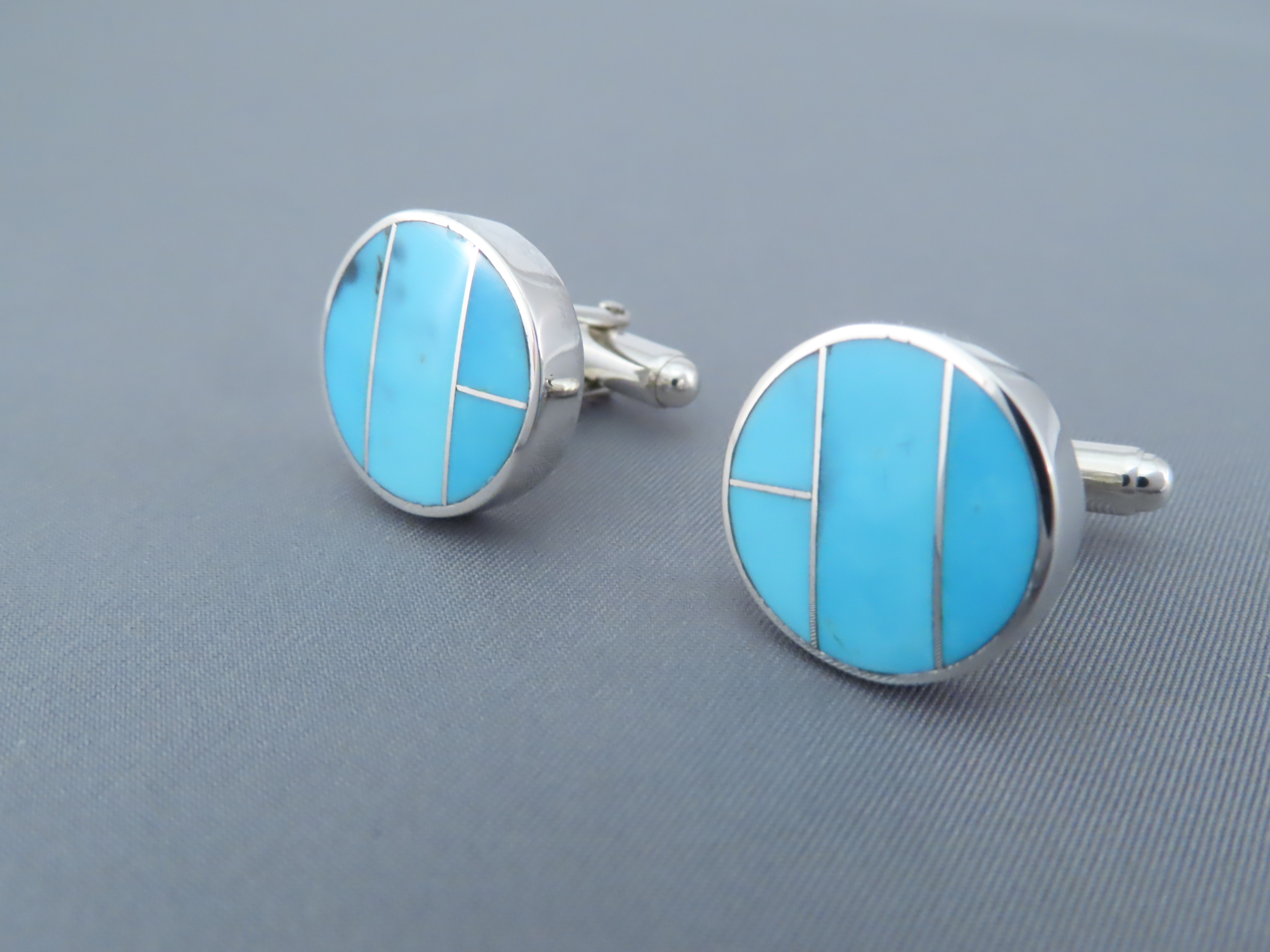 turquoise cuff links