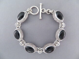 Black Onyx Link Bracelet by Artie Yellowhorse