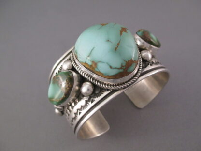 Pilot Mountain Turquoise Cuff Bracelet by Albert Jake