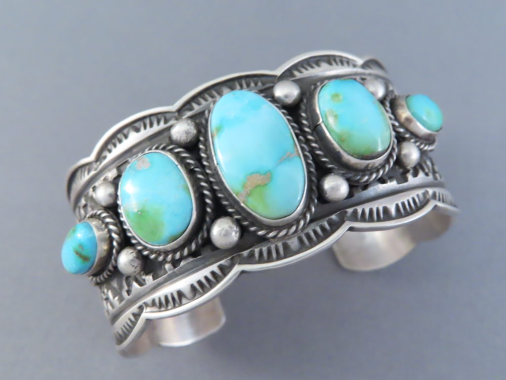 Sonoran Gold Turquoise Cuff Bracelet - Navajo Jewelry - Turquoise Bracelet