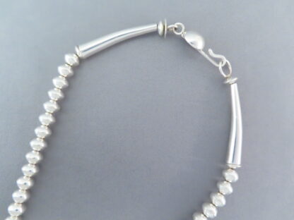 Sterling Silver Bead Necklace by Artie Yellowhorse