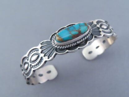 Pilot Mountain Turquoise Cuff Bracelet by Darrell Cadman