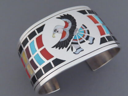 Dennis & Nancy Edaakie ‘Eagle Dancer’ Inlay Cuff Bracelet