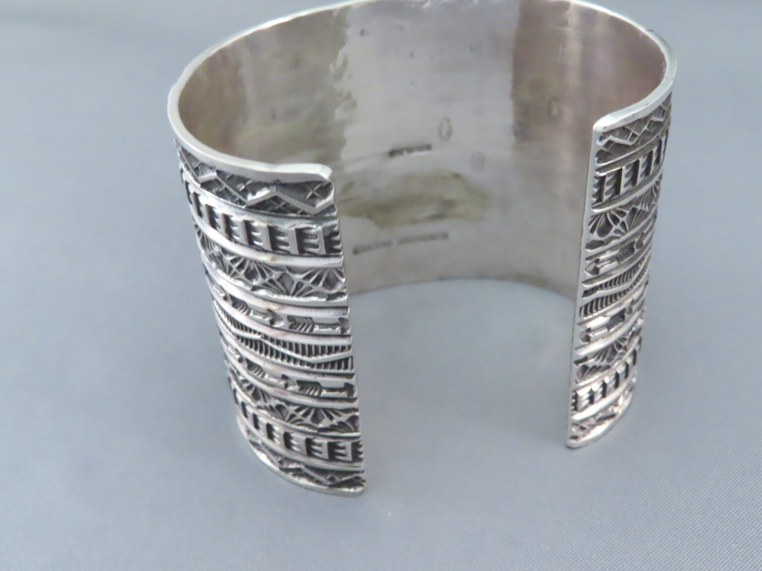 Sunshine Reeves Sterling Silver Cuff Bracelet - Navajo Jewelry