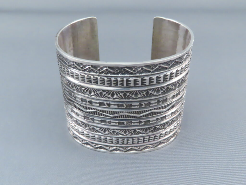 Sunshine Reeves Sterling Silver Cuff Bracelet - Navajo Jewelry