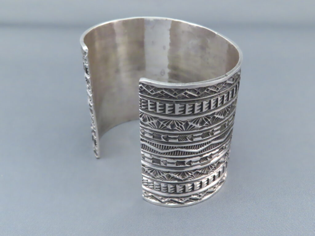 Sunshine Reeves Sterling Silver Cuff Bracelet - Navajo Jewelry