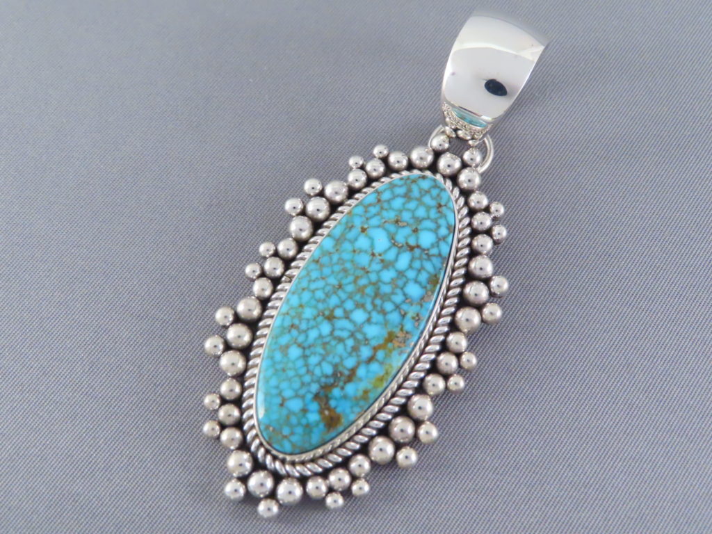 Number 8 Turquoise Pendant by Delbert Gordon - #8 Turquoise