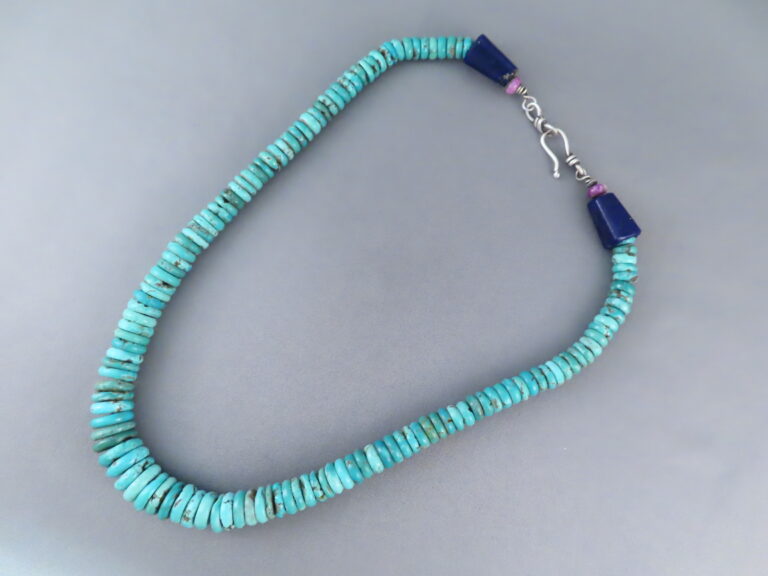 Red Mountain Turquoise Necklace by Bruce Eckhardt - Turquoise