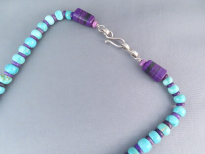 Bruce Eckhardt Carico Lake Turquoise Necklace with Sugilite