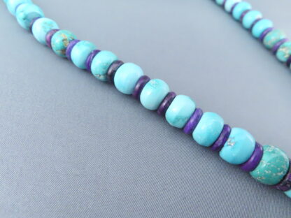 Bruce Eckhardt Carico Lake Turquoise Necklace with Sugilite