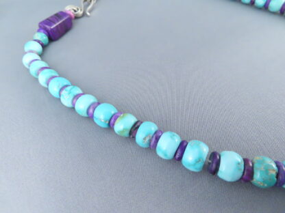 Bruce Eckhardt Carico Lake Turquoise Necklace with Sugilite