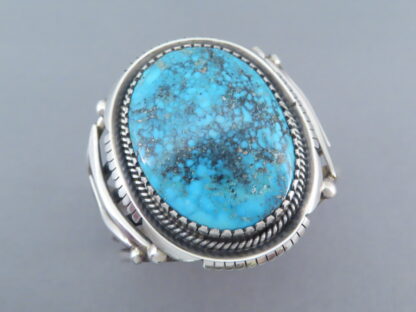 Wide Kingman Turquoise Cuff Bracelet