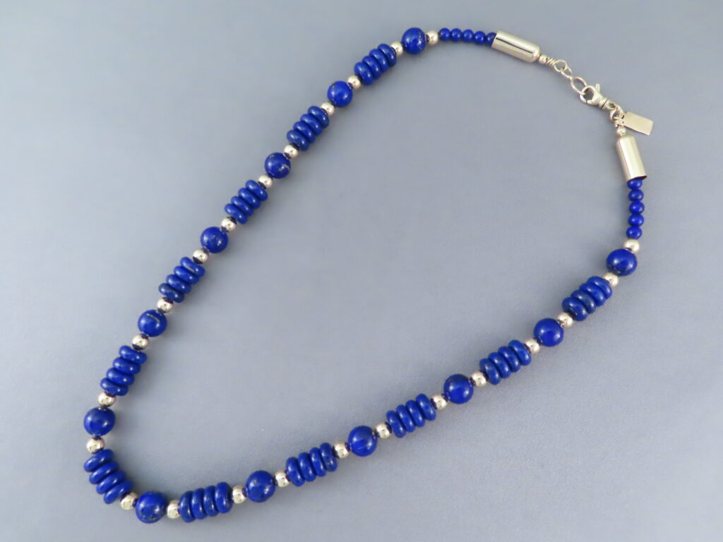 Lapis & 14kt Gold Necklace - Native American Gold Jewelry - Yellowhorse