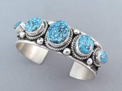 Five-Stone Kingman Turquoise Bracelet by Andy Cadman