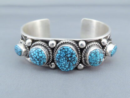 Five-Stone Kingman Turquoise Bracelet by Andy Cadman