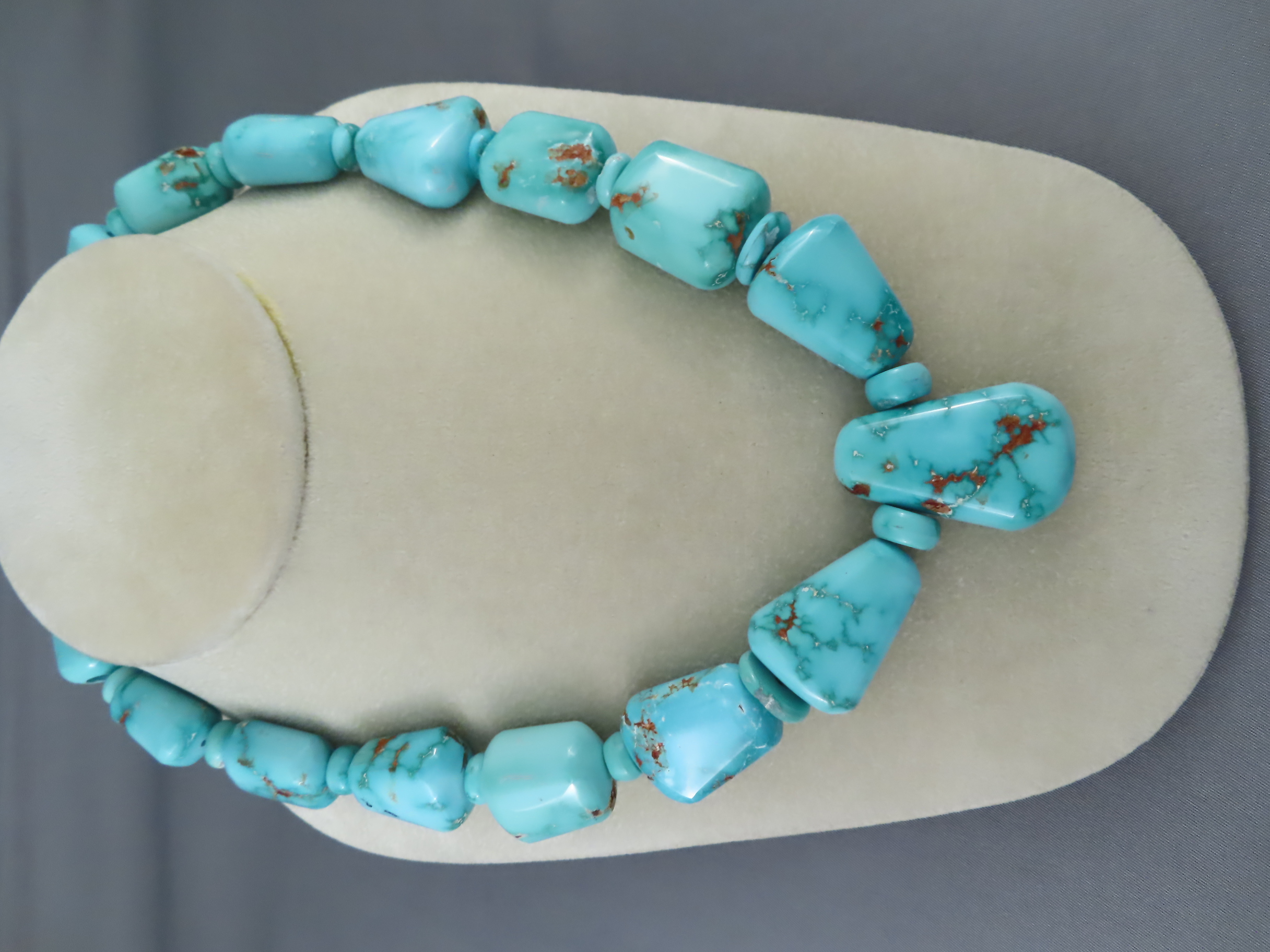 Red Mountain Turquoise Necklace by Bruce Eckhardt - Turquoise