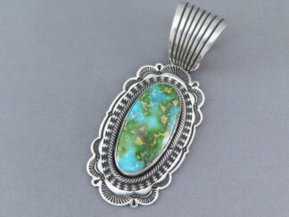 Sonoran Gold Turquoise Pendant by Albert Jake