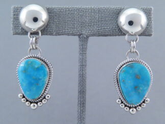 Candelaria Turquoise Earrings by Artie Yellowhorse