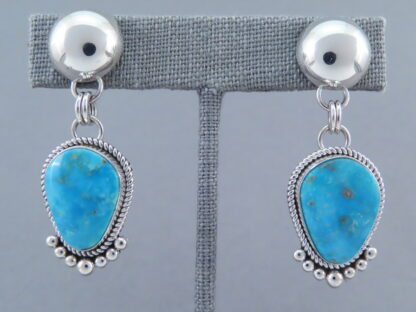 Candelaria Turquoise Earrings by Artie Yellowhorse